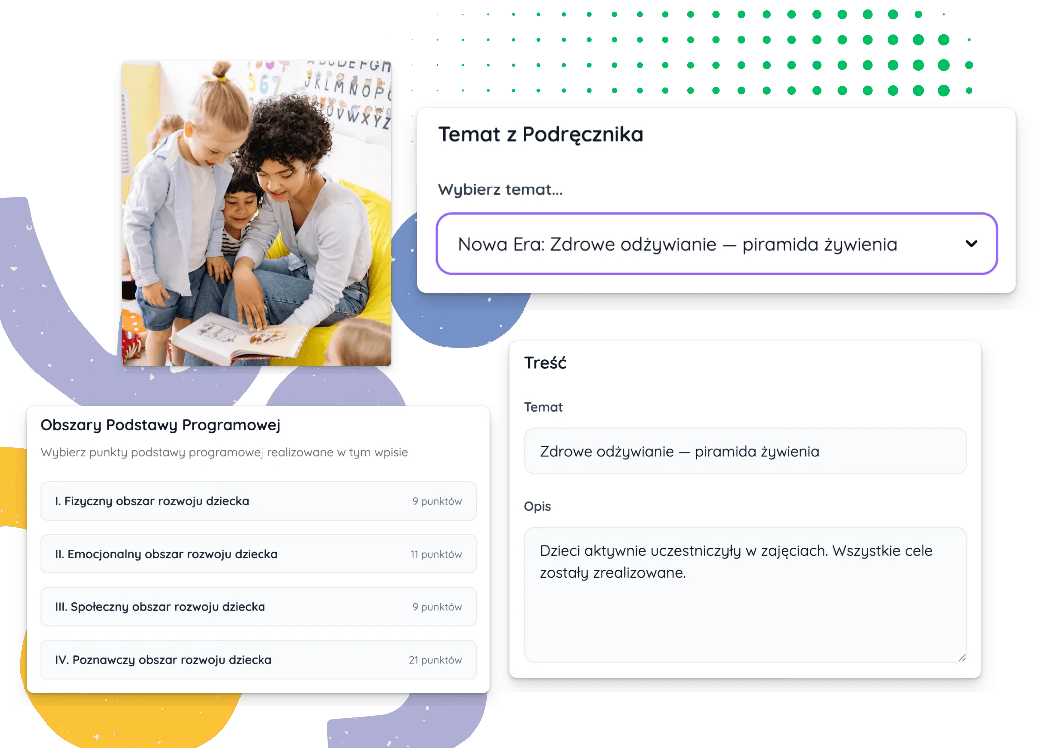 Klikasz temat z podręcznika w Kidogo